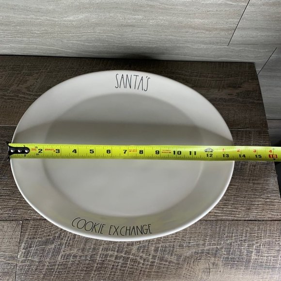 Rae Dunn Santa’s Cookie Exchange Plate - Picture 5 of 6